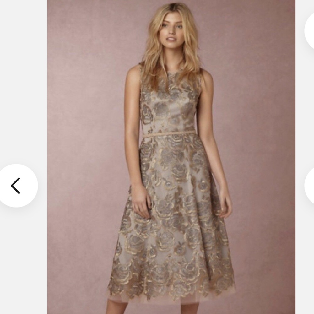 NEW $300 BHLDN Anthropologie Hitherto Eleanor Lace Dress Size 2 P422-1